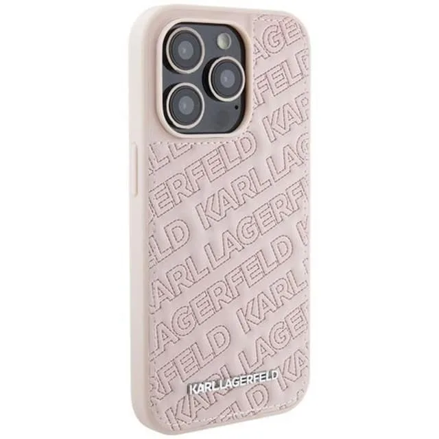 Karl Lagerfeld Mobilskal till iPhone 15 Quilted K Pattern