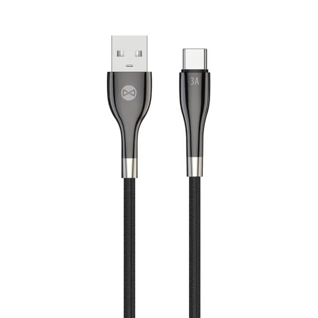 Forever Sleek USB-C till USB-A kabel 1m 3A