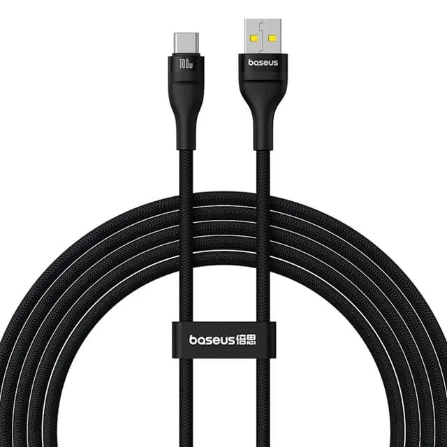 Baseus USB-C till USB-A kabel Flash 2 100W 2m
