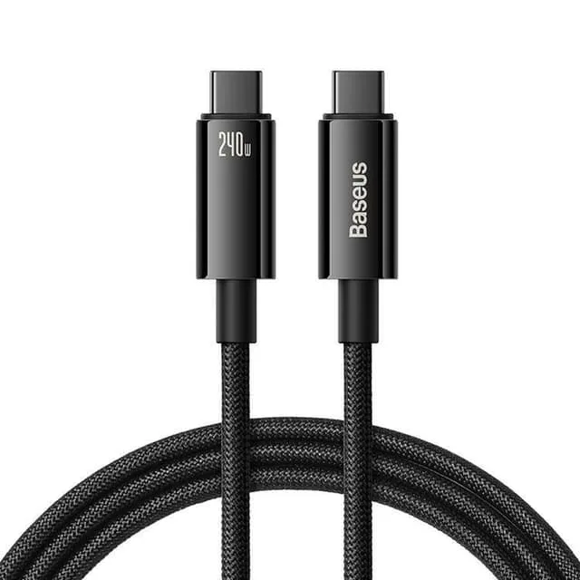 Baseus USB-C till USB-C kabel 480Mb/s 240W