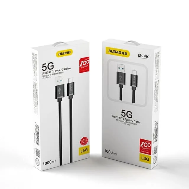 Dudao USB-C till USB-A kabel 1m Super Fast Charge