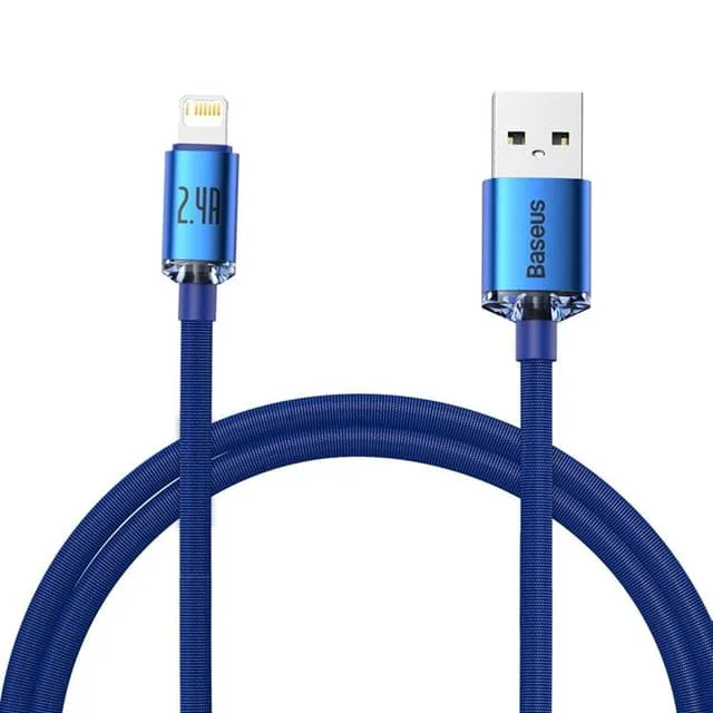 Baseus Crystal USB-A till Lightning kabel 1.2m