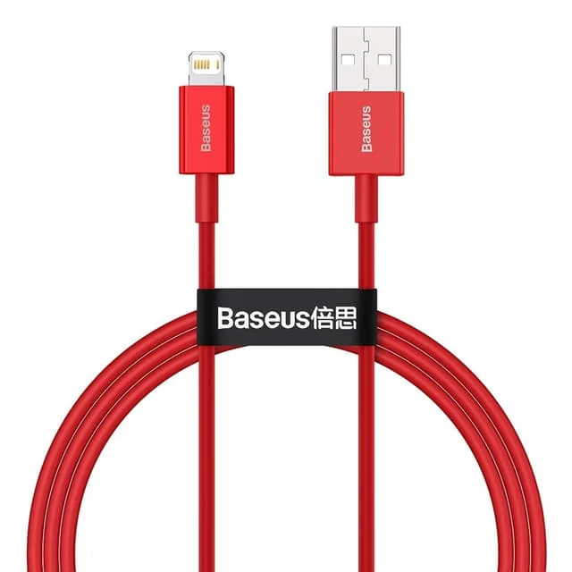 Baseus snabbaddning USB-A till Lightning kabel 1m