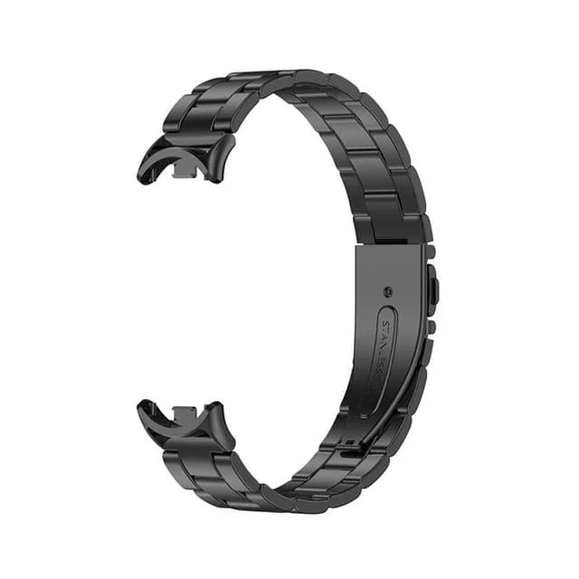 Metallrem Passform For Xiaomi Mi Band 7 6 5 4 8 Rostfria Trippelremmar Ersättningsarmband ，passar For Mi Mi Band 3 4 5 8Pro Handledsband