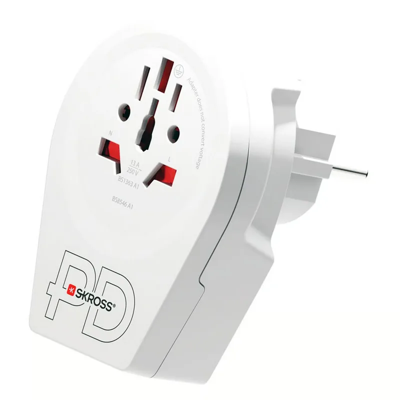 SKROSS Adapter World to EU USB A C