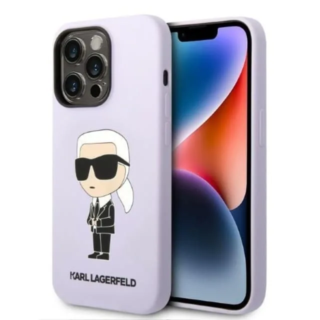 Karl Lagerfeld iPhone 14 Pro Skal Silicone Ikonik
