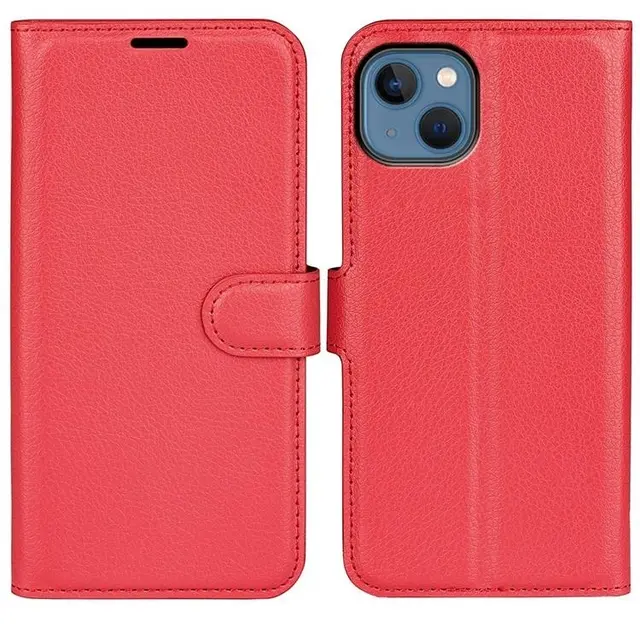 OEM Litchi Flip iPhone 14 Plus Plånboksfodral