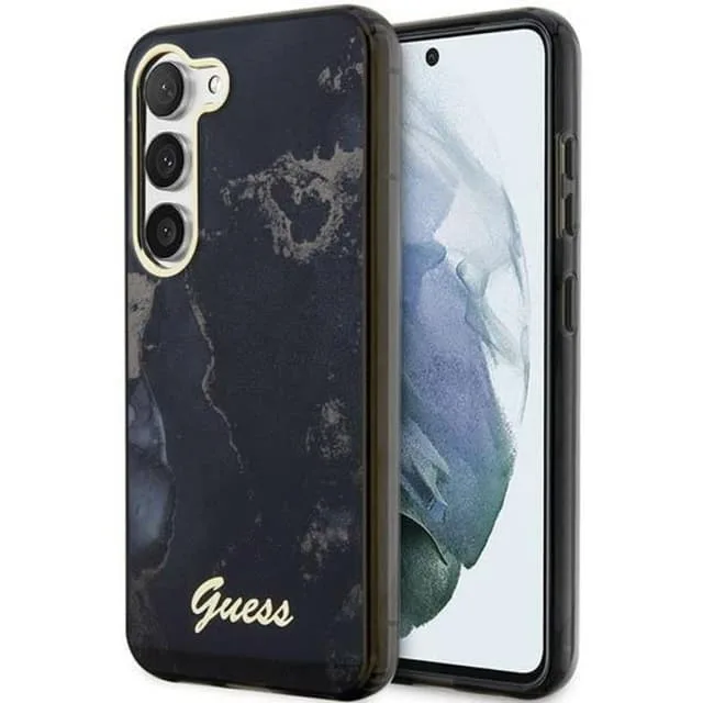 Guess Mobilskal till Galaxy S23 Plus Golden Marble Collection