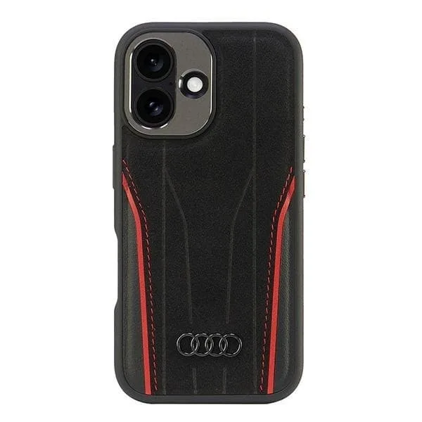 Audi Mobilskal till iPhone 16 MagSafe Äkta Läder