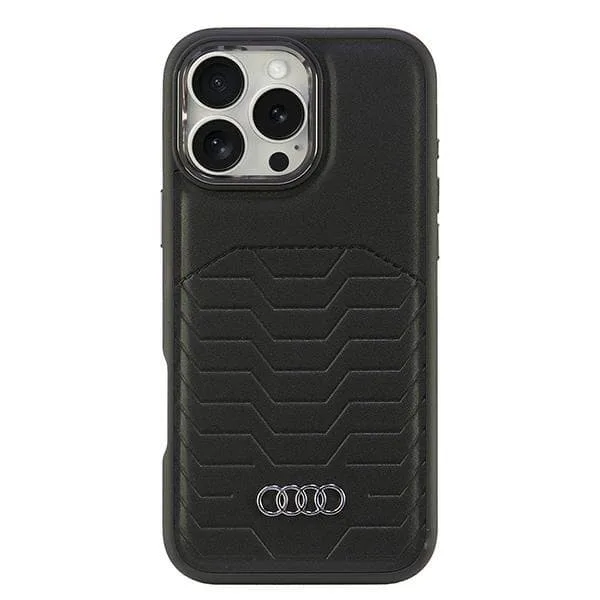 Audi Mobilskal till iPhone 16 Pro Max MagSafe Syntetiskt Läder