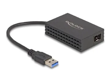 Delock - Nätverksadapter - USB 3.0 - Gigabit SFP x 1 - svart