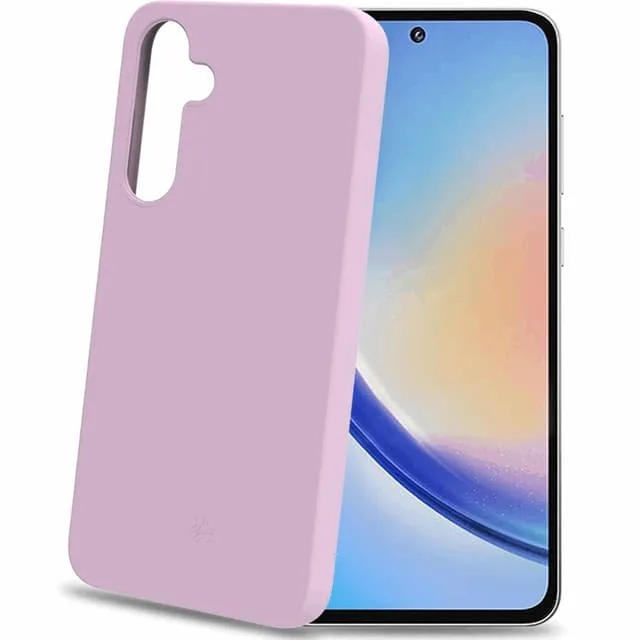 Celly Cromo Soft rubber case Galaxy A35 5G Rosa