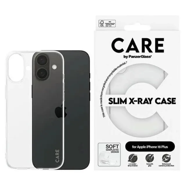 CARE By PanzerGlass Mobilskal till iPhone 16 Plus X-Ray Soft