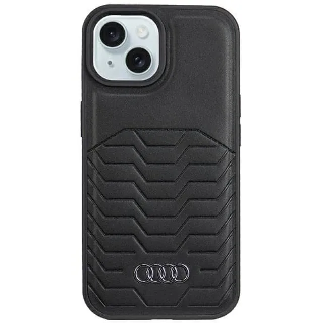 Audi Mobilskal till iPhone 15/14/13 Magsafe Syntetiskt Läder