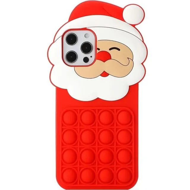 Mobilskal till iPhone 12 Pro Max Silikon Santa Claus Pop It