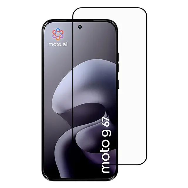 SKALO Heltäckande Skärmskydd Härdat Glas för Motorola Moto G67 5G