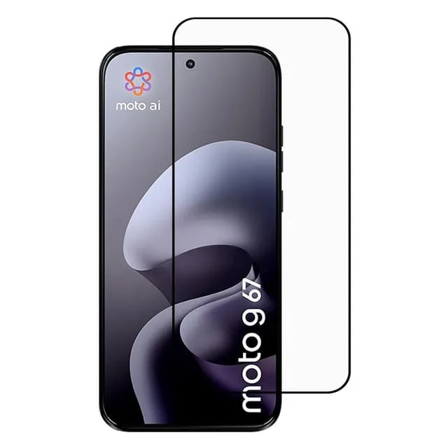 SKALO Motorola Moto G67 5G Heltäckande Skärmskydd Härdat Glas