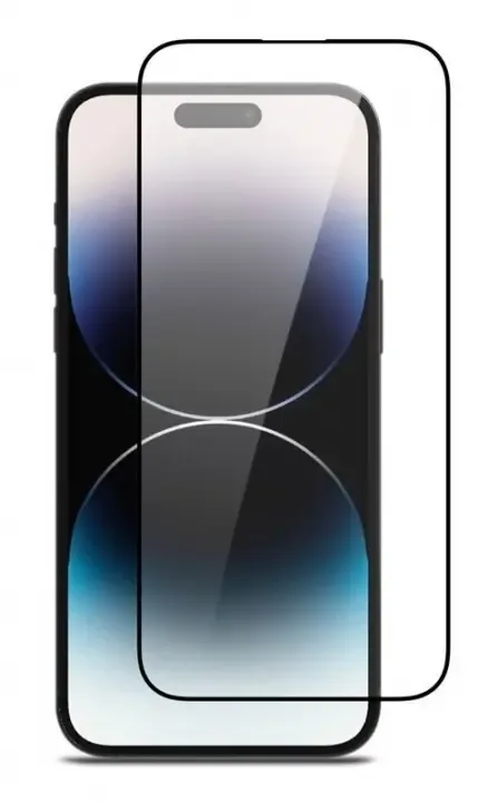 Skärmskydd i härdat glas till iPhone 14 Plus, Svart kant