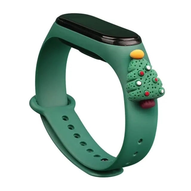 Xiaomi Mi Band 3/4 Silikon Strap Xmas Snowman 1