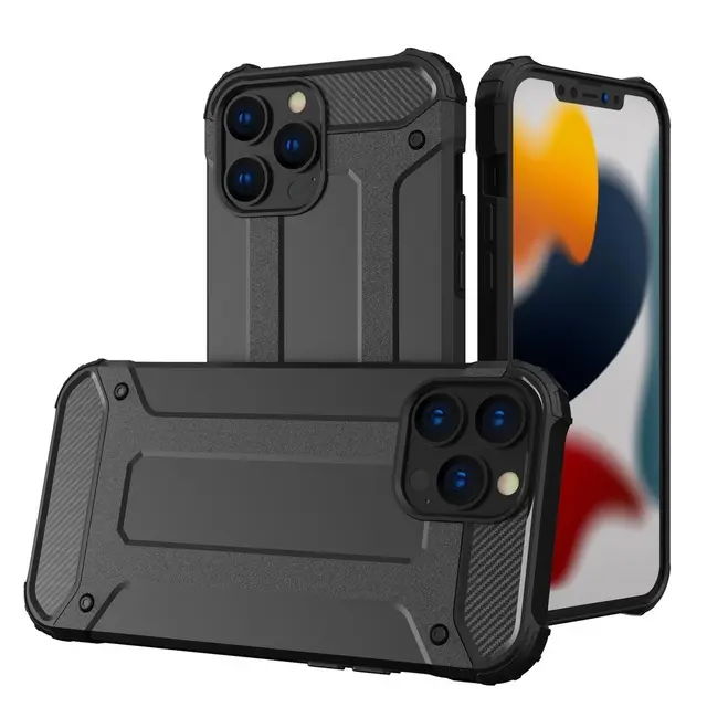 iPhone 13 Pro Max Skal med Ringhållare Hybrid Armor Camshield