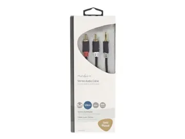 Nedis - Audiokabel - minitelefon stereo 3,5 mm han till RCA han