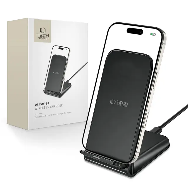 Tech-Protect QI15W-S2 trådlös laddare