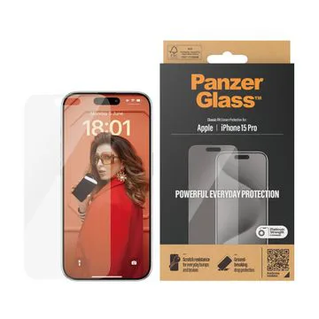 PanzerGlass Screen Protector Apple iPhone 15 Pro Classic Fit