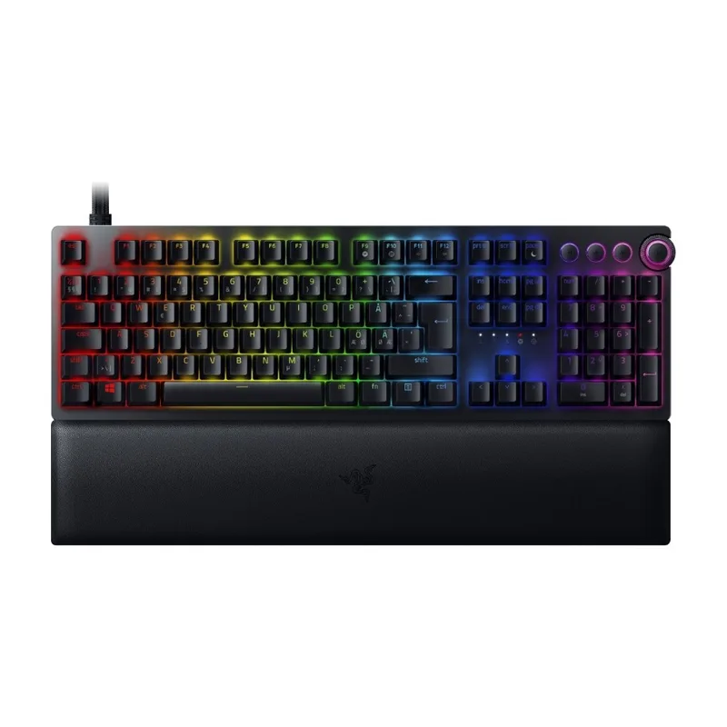 Razer Huntsman V2, optiskt speltangentbord, RGB LED-ljus, nordisk, sva