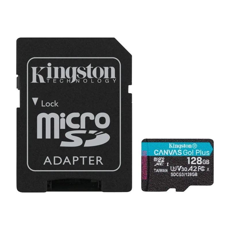 Kingston Technology Canvas Go! Plus flashminne 128 GB Microsd UHS-I Klass 10