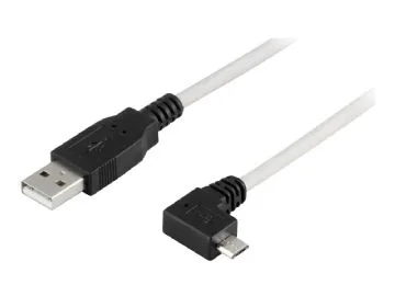 DELTACO USB 2.0 typ A till Micro-B USB
