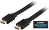 HDMI-kabel, 4K/3D, flat, 2 meter
