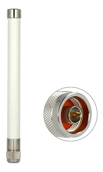 DeLOCK WLAN antenn, N hane, 4,5-7,0 dBi, 802.11a/b/g/n/ac, vit