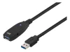 DELTACO PRIME aktiv USB 3.0-förlängningskabel, Typ A ha