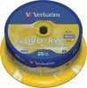 DVD+RW media Verbatim 4.7 GB 4X, 25-pack spindel