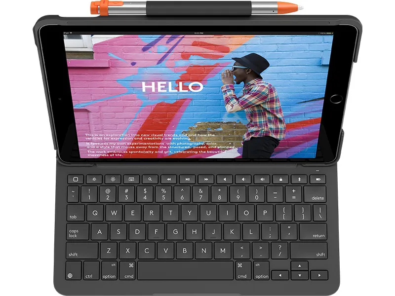 LOGITECH iPad 10,2" (2021) Slim Folio Tangentbordfodral