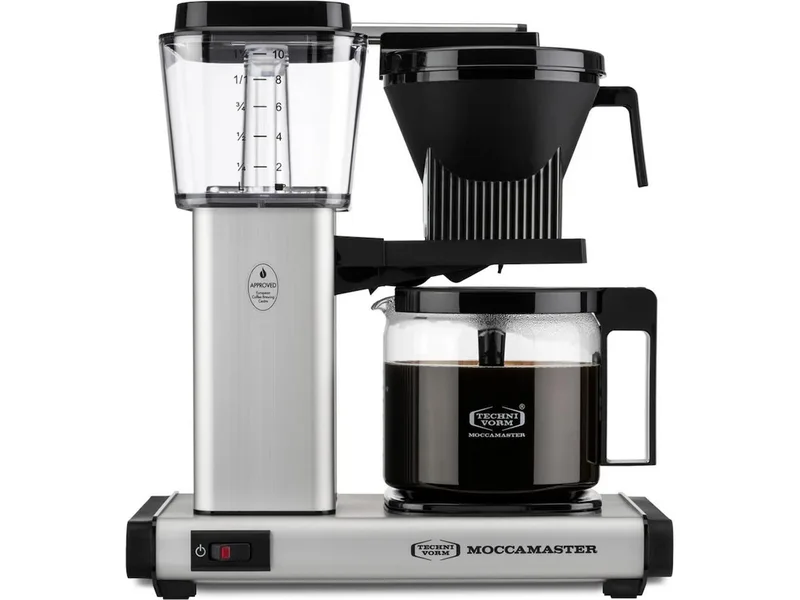 Moccamaster One Switch Kaffebryggare (matt silver)