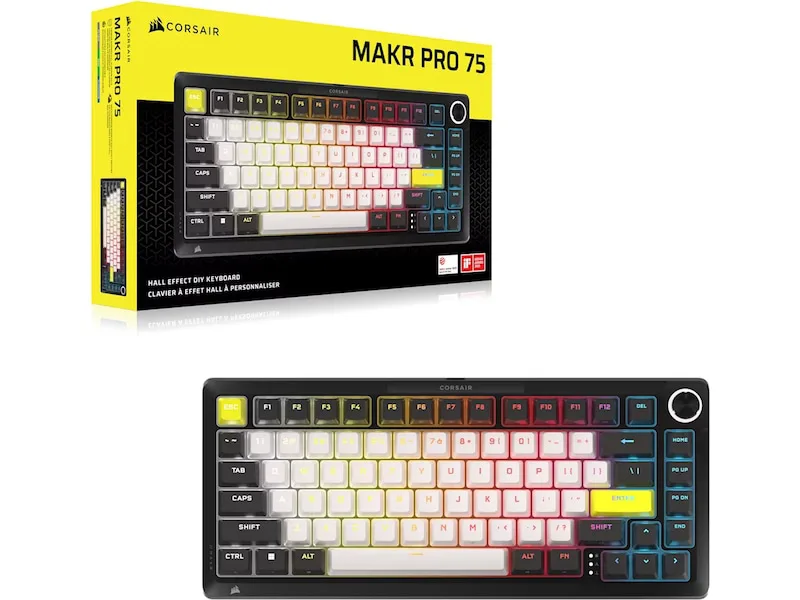 CORSAIR MAKR PRO 75 gamingtangentbord Hall-effekt