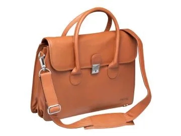 Computertaske Pierre New Classic dame læder naturbrun
