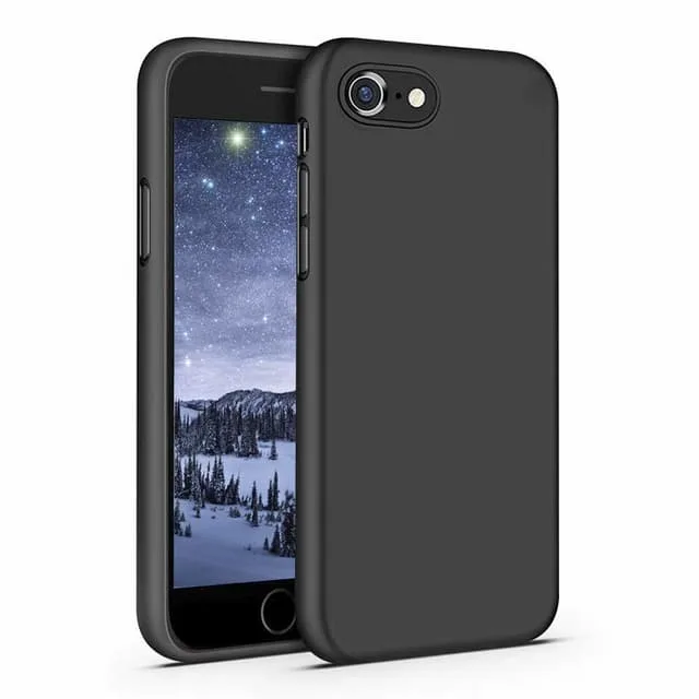 INF iPhone 7/8/SE skal silikon Svart