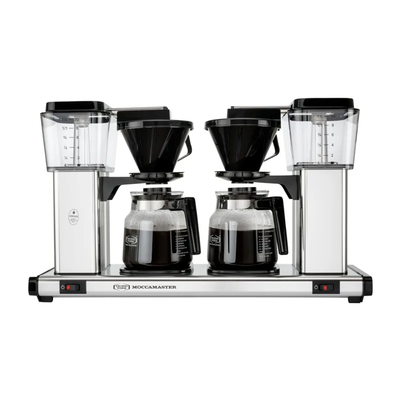 Moccamaster Manual Double kaffebryggare, Silver