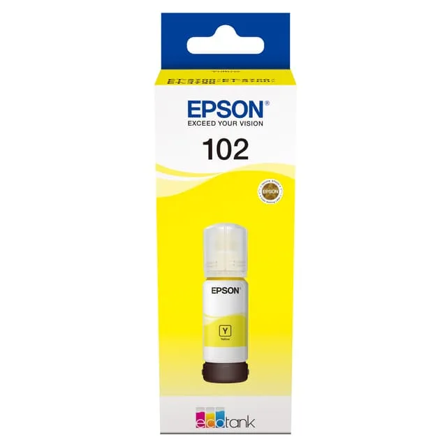 Epson påfyllningsbläck 102 EcoTank Gul
