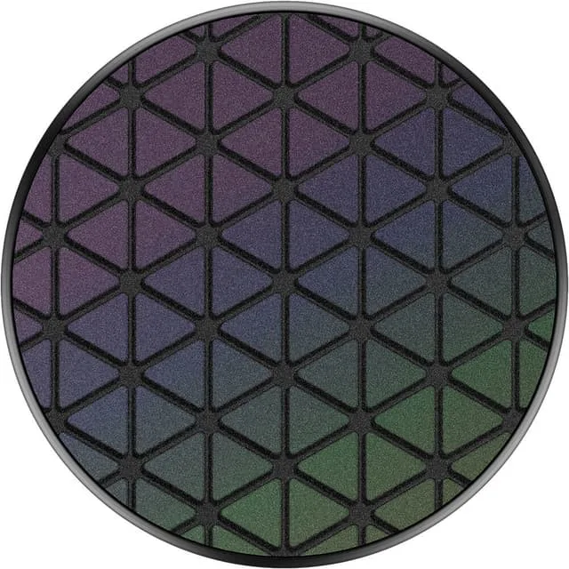 POPSOCKETS Reflective Techno Grid Chromatic Avtagbart Grip med Ställfunktion Premium