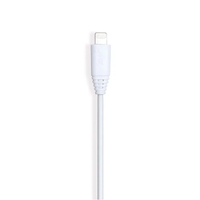 Gear Laddkabel Lightning 0.3m Vit Rund Kabel