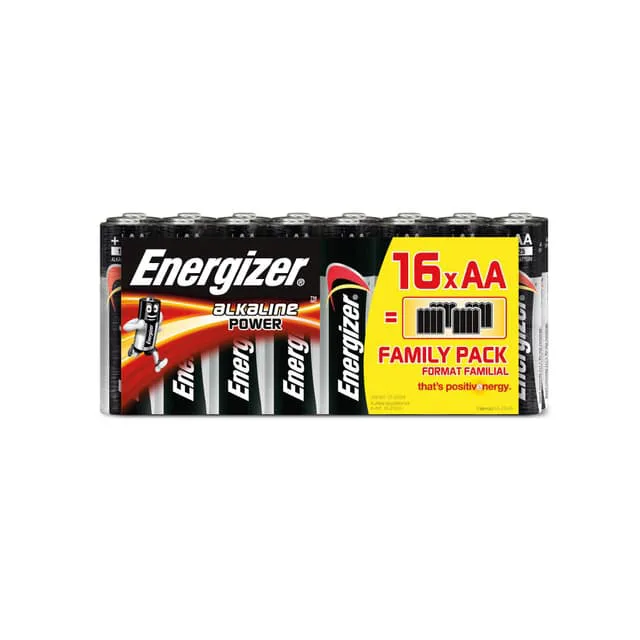 ENERGIZER Batteri AA/LR6 Alkaline Power 16-pack Blister