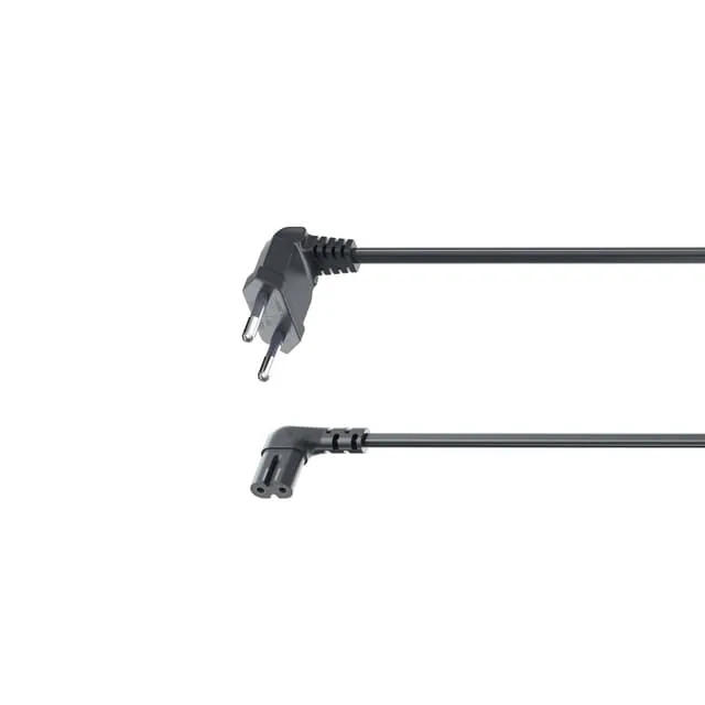 Hama vinklad apparatkabel C7 (5 m/svart)