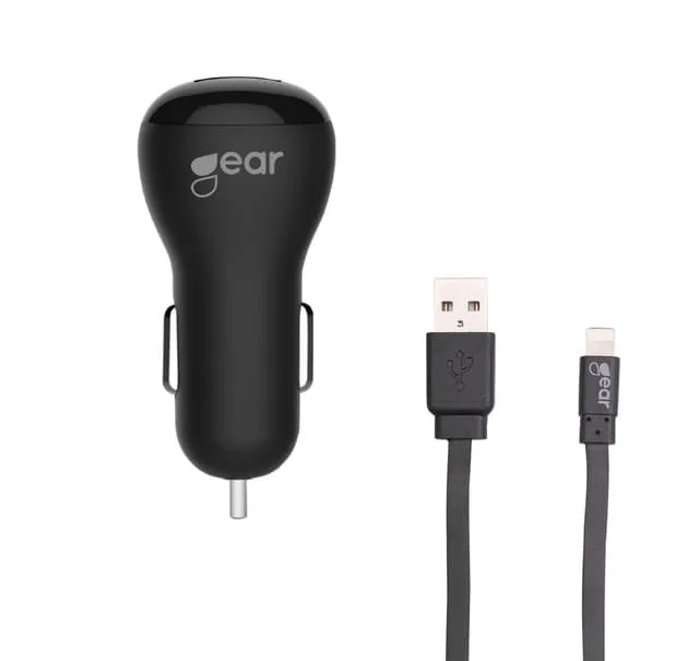 GEAR Laddare 12-24V 1xUSB 1A