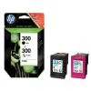 HP 300 - 2-pack - svart, färg (cyan, magenta, gul) - original