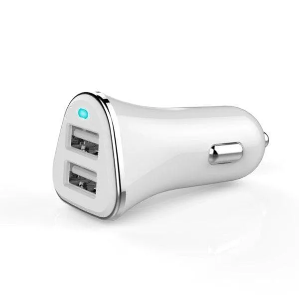NÖRDIC Snabb billaddare 2x2,4A portar USB A total 3,4A