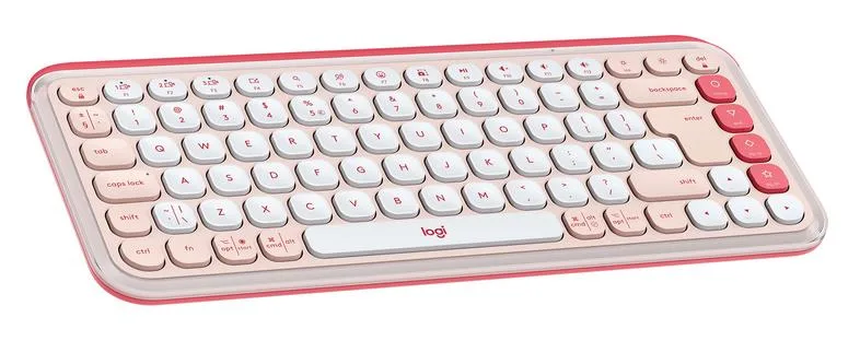 Logitech Pop Icon Keys Rosa — Trådlöst