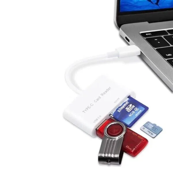 24 Kortläsare USB Typ-C till SD/MicroSD +